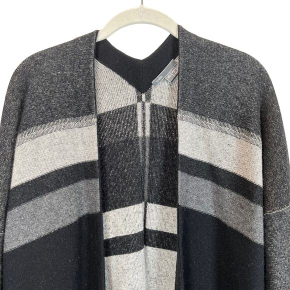 Vince Variegated Marble-Print Oversized Wool Cashmere Cardigan Women's XS - Picture 6 of 11